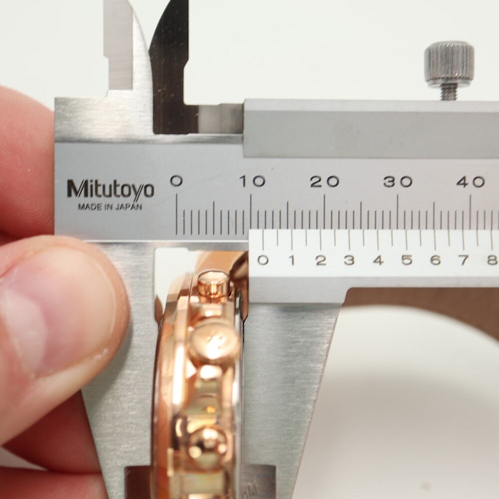 Michael Kors Rose Gold Tone 45mm Chronograph Watch Python Baguette Gramercy Work - Picture 3 of 13